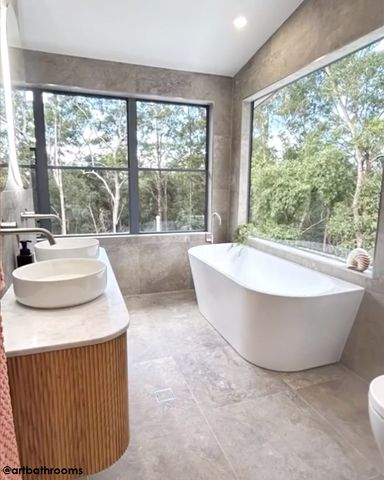 Bondi 1500mm Woodland Oak Fluted Curve Vanity with Natural Carrara Marble Top — detail 5