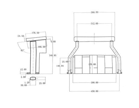 Wellness Toilet Backrest Stainless Steel — detail 2
