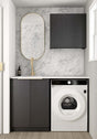 Laundry Kit 1305A Byron/Bondi Black Oak with Natural Carrara Marble Top