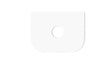 Bondi 600mm Satin White Fluted Wall Hung Curve Vanity with Pure White Top