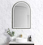 LED Archie 900(H)x600(W) Black Metal Frame Mirror