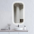 LED Newport 900(H)x450(W) Frameless Tuffi Mirror Soft Square