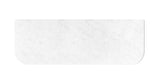 Bondi 1500x460x20 Solid Surface Cloudy Carrara Top No Hole