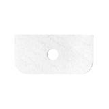 Bondi 900mm Natural Oak Wall Hung Curve Vanity with Cloudy Carrara Top — detail 2