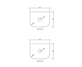 Bondi 600x460x18 Natural Carrara Marble Top - NTH or 12TH Only — detail 2