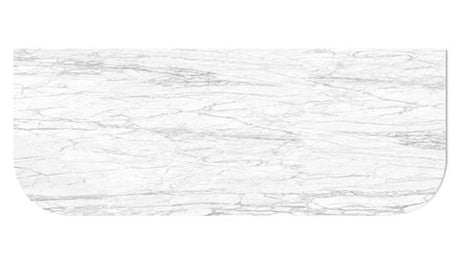 Bondi 1200x460x18 Natural Carrara Marble Top No Hole