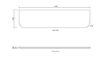 Bondi 1800x460x20 Pure White Top No Hole — detail 2
