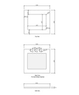 Laundry 650mm Natural Carrara White Marble Top — detail 3