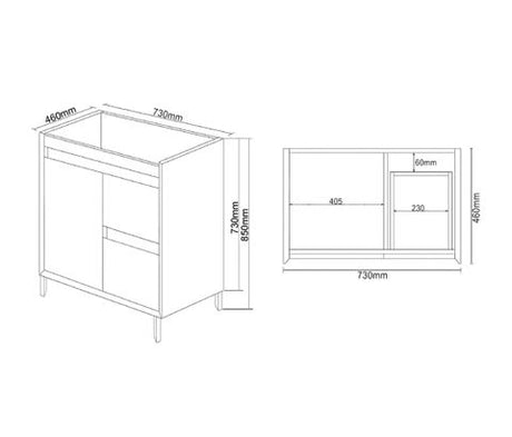 Max 750 Leg R/H Drawer w/CT — detail 3
