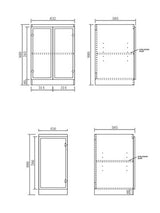 Hampshire Black Base Laundry Cabinet with 1060mm Natural Carrara Marble Top — detail 6