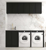 Laundry Kit 1960A Hampshire Black with Natural Carrara Marble Top