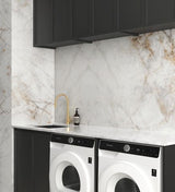 Laundry Kit 1960A Hampshire Black with Natural Carrara Marble Top — detail 2
