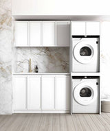 Laundry Kit 1960C Hampshire White with Natural Carrara Marble Top