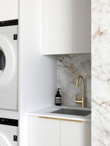 Laundry Kit 1305C Bondi White with Natural Carrara Marble Top — detail 2
