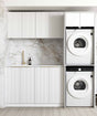 Laundry Kit 1960C Bondi White with Natural Carrara Marble Top