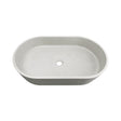 Clayton Oval 600x350x120 Concrete Linen Basin