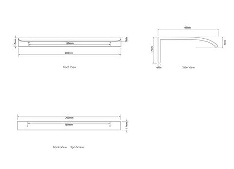Hampshire 200mm Brushed Nickel Handle for 750, 900, 1200, 1500, 1800 Cabinets — detail 2