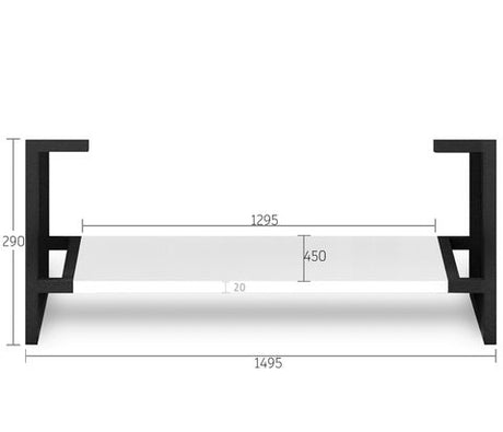 Leg Boston 1500X450 Matte White — detail 2