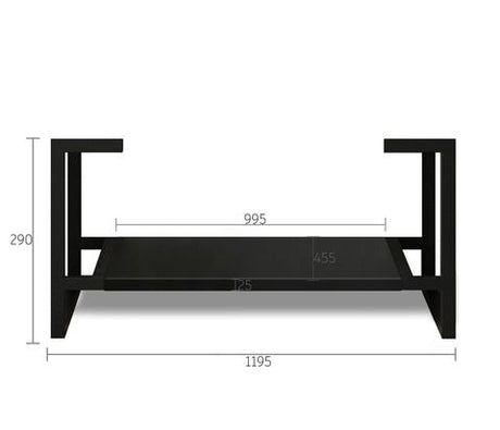 Leg Marlo 1200X450 Matte Black — detail 2