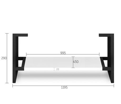 Leg Boston 1200X450 Matte White — detail 2