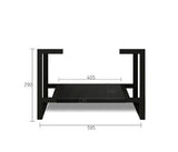 Leg Marlo 600X450 Matte Black — detail 2