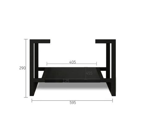 Leg Marlo 600X450 Matte Black — detail 2