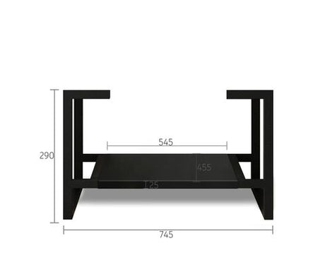 Leg Marlo 750X450 Matte Black — detail 2