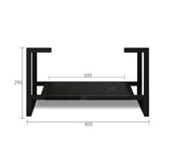 Leg Marlo 900X450 Matte Black — detail 2