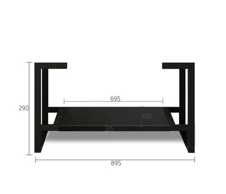 Leg Marlo 900X450 Matte Black — detail 2