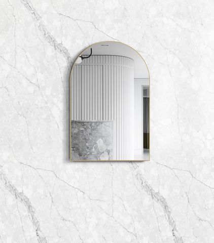 Archie 900(H)x600(W) Gold Metal Framed Tuffi Mirror