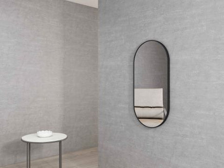 Noosa 900(H)x450(W) Black Metal Frame Mirror — detail 2