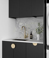 Laundry Kit 1715C Marlo Black with Natural Carrara Marble Top — detail 2