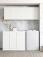 Laundry Kit 1715B Noosa White with Natural Carrara Marble Top