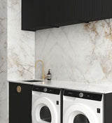 Laundry Kit 1960A Marlo Black with Natural Carrara Marble Top — detail 2