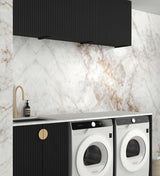 Laundry Kit 1960A Marlo Black with Natural Carrara Marble Top — detail 3