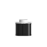 Hampshire 600mm Satin Black Wall Hung Curve Cabinet Only — detail 6