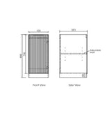 Noosa Laundry 415 Fluted White Base Cabinet — detail 4