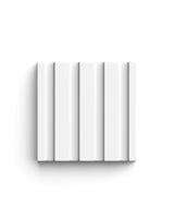 Noosa Matte White Fluted Swatch