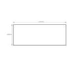 Solid Surface 1200x465x20 Matte White Top No Hole — detail 2