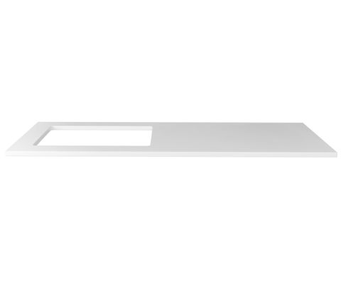 Laundry 1300mm Solid Surface Matte White Top — detail 2