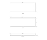 Laundry 1960mm Solid Surface Matte White Top - No Hole — detail 2