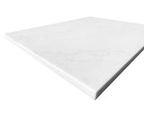 Laundry 650mm Solid Surface Cloudy Carrara Top - No Hole — detail 2