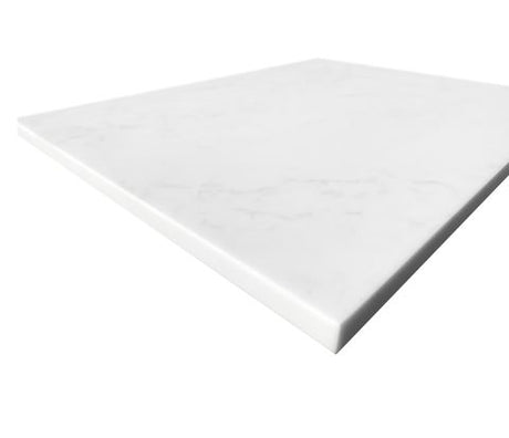 Laundry 650mm Solid Surface Cloudy Carrara Top - No Hole — detail 2
