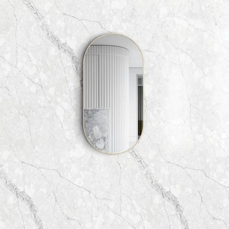 Noosa 900(H)x450(W) Gold Metal Frame Tuffi Mirror