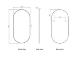 Noosa 900(H)x450(W) Gold Metal Frame Tuffi Mirror — detail 3