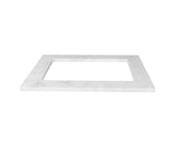 Laundry 650mm Solid Surface Cloudy Carrara Top — detail 2