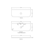 Bondi 1200mm Woodland Oak Fluted Curve Vanity with Matte White Top — detail 3