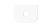 Bondi 600mm Black Oak Wall Hung Curve Vanity with Matte White Top — detail 2