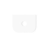 Hampshire 600mm Satin Black Wall Hung Curve Vanity with Matte White Top — detail 3