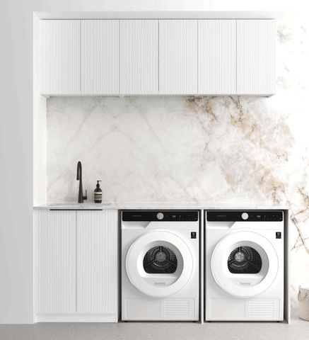 Laundry Kit 1960A Bondi White with Matte White Top